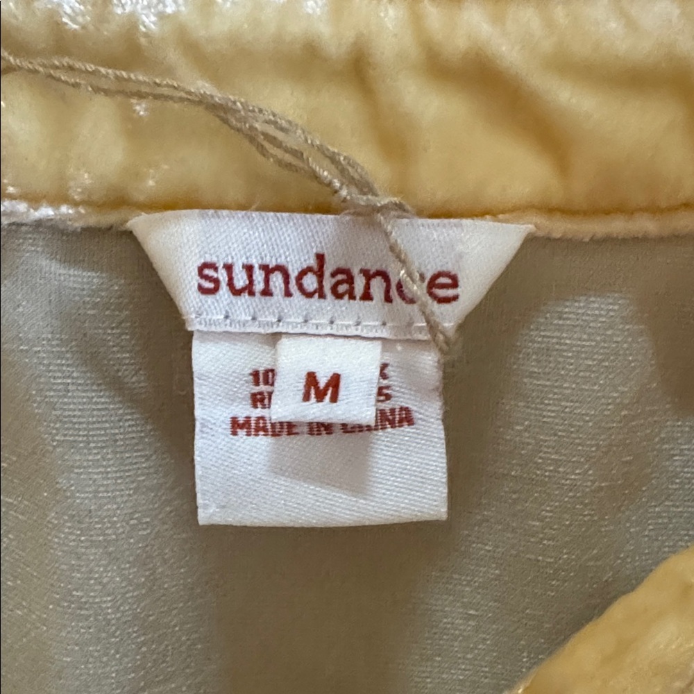Sundance Silk Velvet Button Front Top - Picture 5 of 11